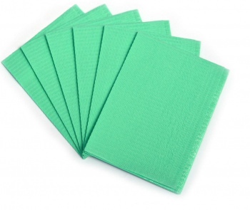 Салфетки для пациентов BASIC Monoart 500 шт. зеленые