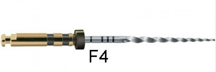 Про-Тэйпер, F4 черный, машин.  25 мм, ( уп. 6 шт.) /Dentsply/