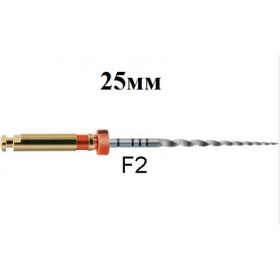 Про-Тэйпер, F2 красный., машин.  25 мм, ( уп. 6 шт.) /Dentsply/