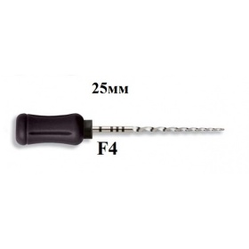 Про-Тэйпер, F4 черный, ручные 25 мм, ( уп. 6 шт.) /Dentsply/