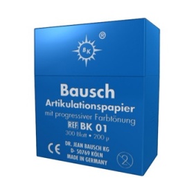 Бумага артикуляционная Bausch, 300 листов, 200 мкм, синяя