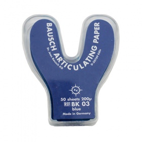 Бумага артикуляционная Bausch, 50 листов, 200 мкм, синяя