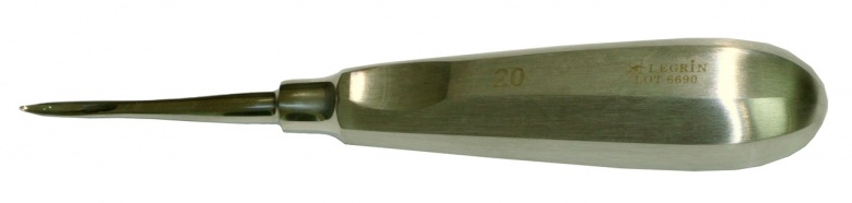 Элеватор LEGRIN М382/20 для удаления корней зубов, прямой 3,5мм FLOHR  
